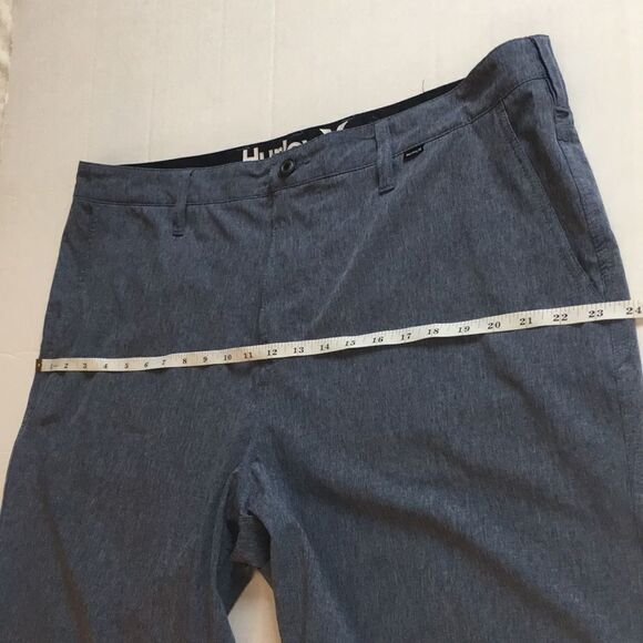 Hurley Phantom Heathered Blue Lightweight Performance Polyester Shorts Sz 38 - Picture 13 of 14
